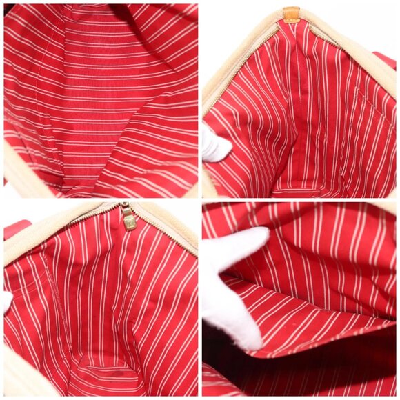 LOUIS VUITTON Antigua Cabas MM Tote Bag Beige Red M40035 LV Auth bs30019 - Picture 16 of 16